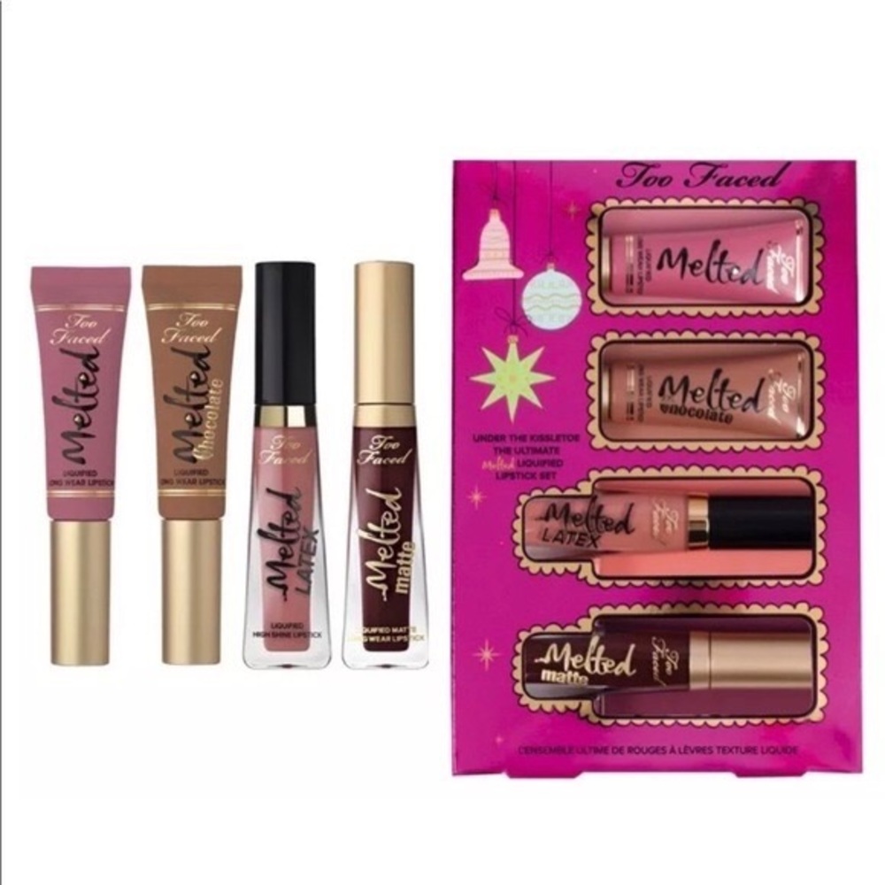“NEW” Too Faced “Under The Kissletoe the Ultimate Melted Liquified Lipstick Set✨